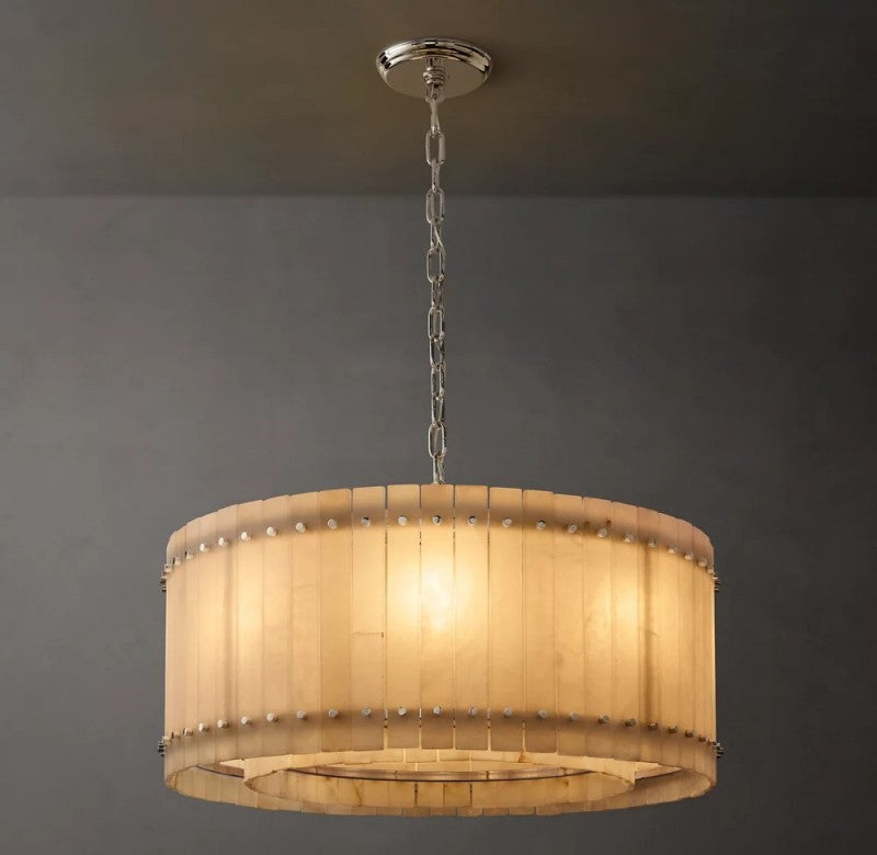 San Marco Alabaster Round Chandelier - thebelacan