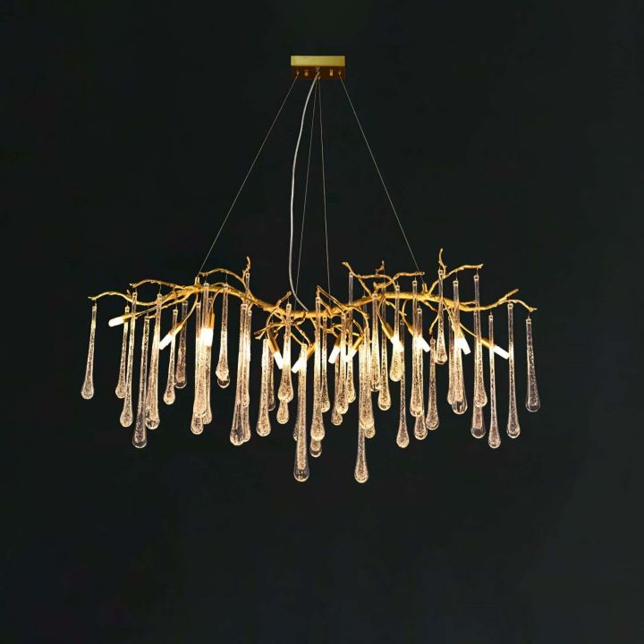 Aqua Makrama Chandeliers - thebelacan