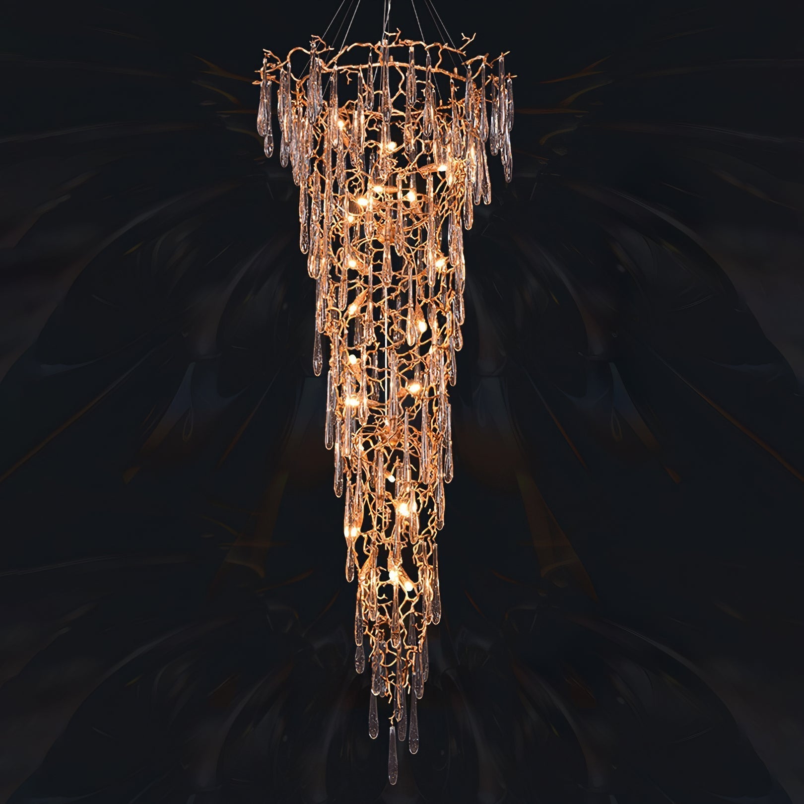 Aqua Parable Chandeliers - thebelacan