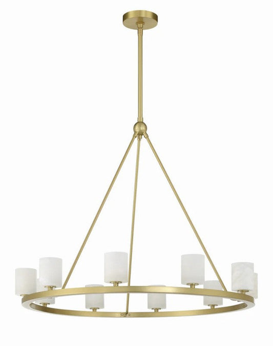 Aragon 10 Light Chandelier Alabaster - thebelacan