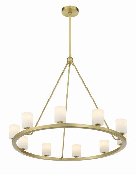 Aragon 10 Light Chandelier Alabaster - thebelacan