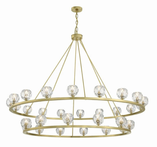 Aragon 30 Light Chandelier Glass - thebelacan