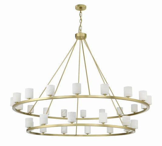 Aragon 30 Light Chandelier Alabaster - thebelacan