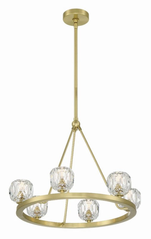 Aragon 6 Light Chandelier Glass - thebelacan