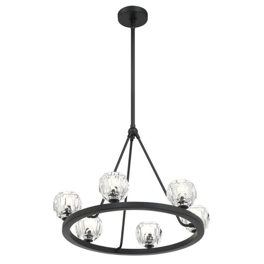 Aragon 6 Light Chandelier Glass - thebelacan