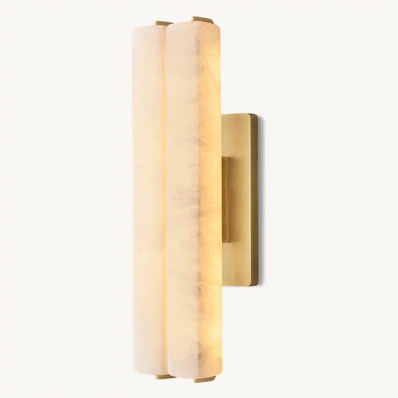 Audubos Alabaster Double Sconce - thebelacan