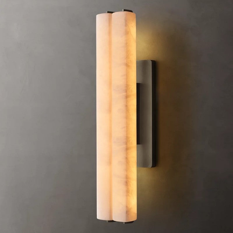 Audubos Alabaster Double Sconce - thebelacan