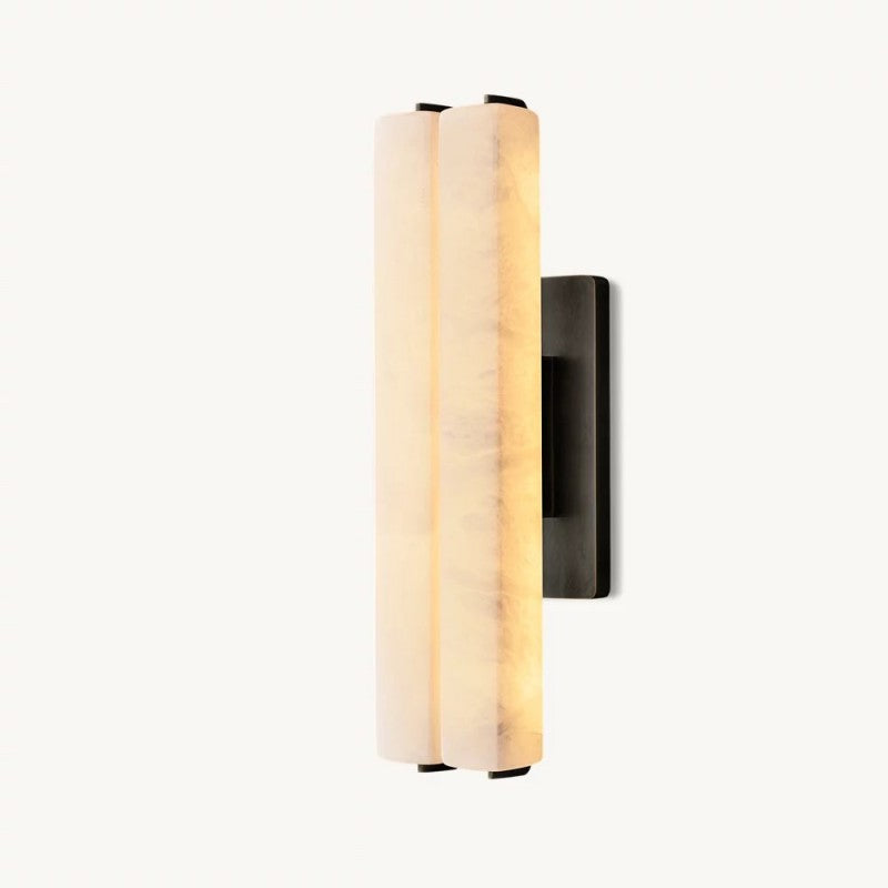 Audubos Alabaster Double Sconce - thebelacan