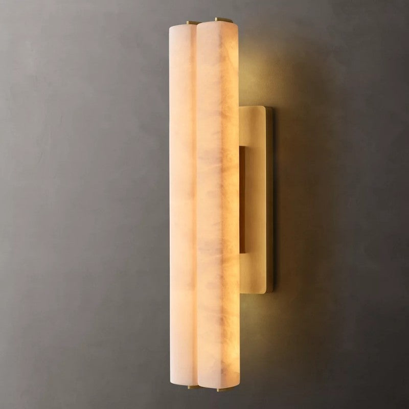 Audubos Alabaster Double Sconce - thebelacan