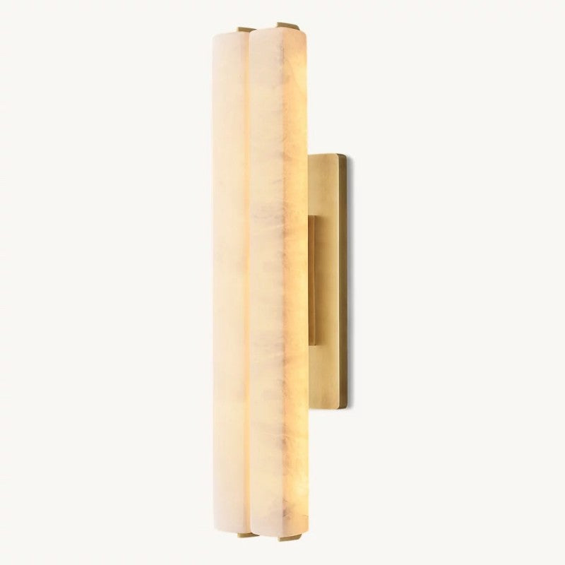 Audubos Alabaster Double Sconce - thebelacan