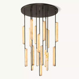 Audubos Alabaster Round Chandelier 40" - thebelacan