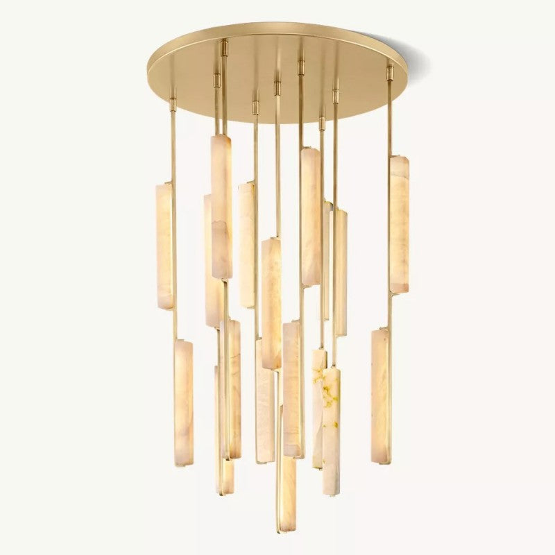 Audubos Alabaster Round Chandelier 40" - thebelacan