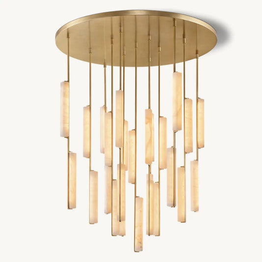 Audubos Alabaster Round Chandelier 56" - thebelacan