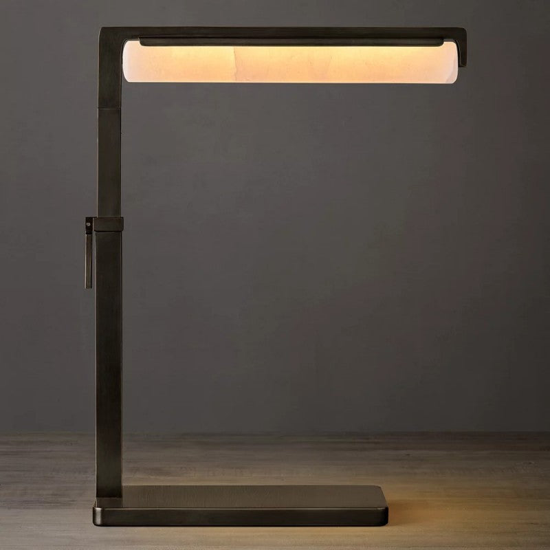 Audubos Alabaster Task Table Lamp - thebelacan