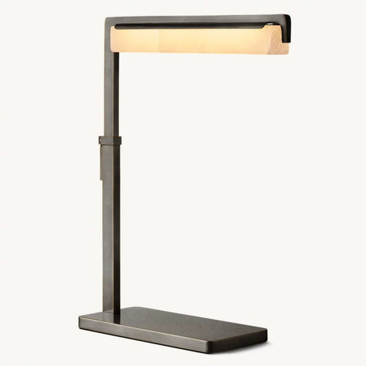 Audubos Alabaster Task Table Lamp - thebelacan