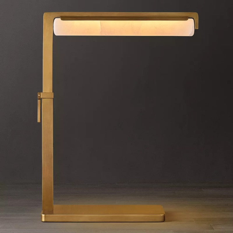 Audubos Alabaster Task Table Lamp - thebelacan