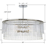 Bleecker 8 Light 36" Chandelier - thebelacan