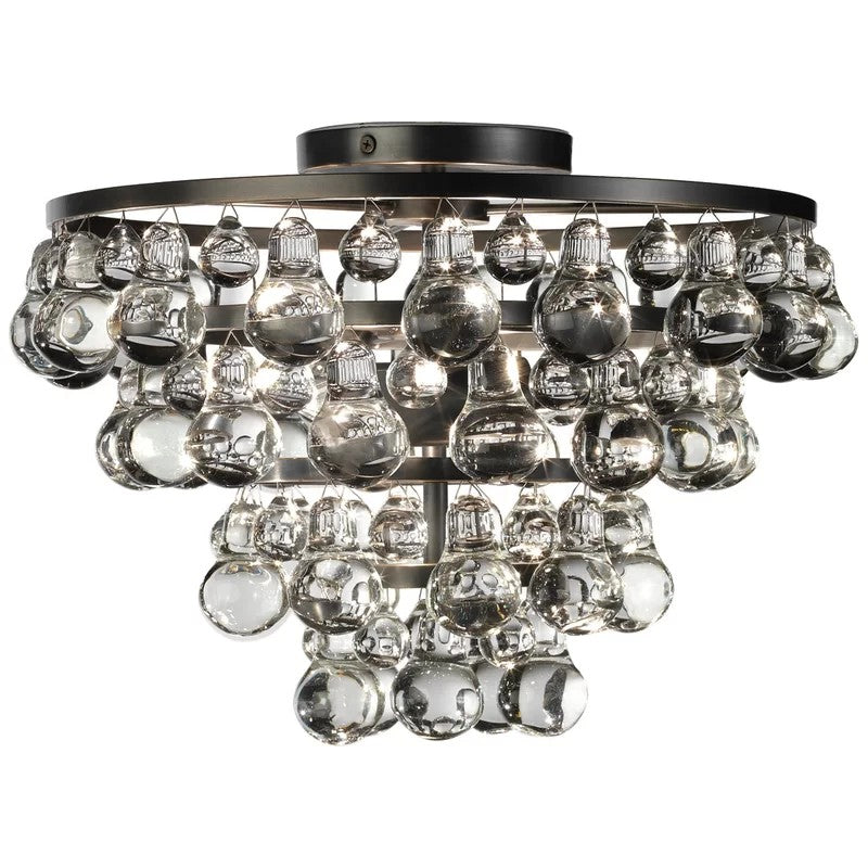 Robert Abbey Bling Round Flushmount 2-Light - thebelacan