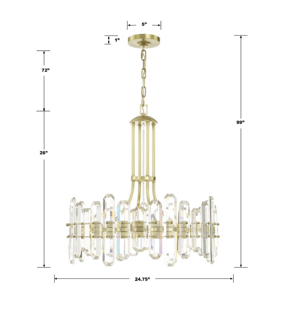 Bolton 8 Light Chandelier - thebelacan