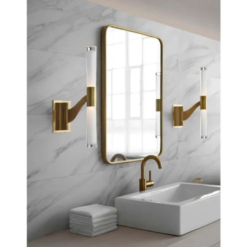 Brenda Single Bath Wall Sconce 18" - thebelacan