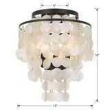 Brielle 3 Light 13" Flush Mount - thebelacan