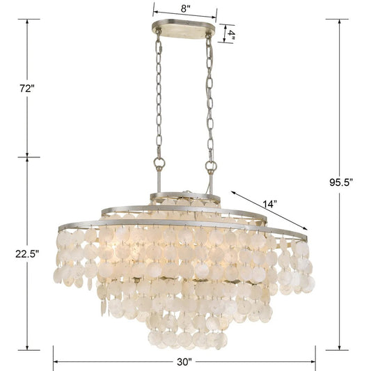 Brielle 6 Light 30" Chandelier - thebelacan