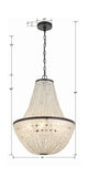 Brielle 6 Light 18"Chandelier - thebelacan