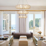 Brilliant Round Crystal Multi-Ring Chandelier - thebelacan