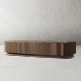 Mulholland Oak Wood & Stone Coffee Table - thebelacan