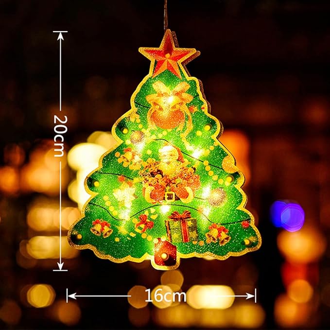 Christmas Window Suction LED Hanging Light - thebelacan