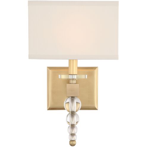 Clover 1 Light 9.5" Aged Brass Sconce Wall Light - thebelacan