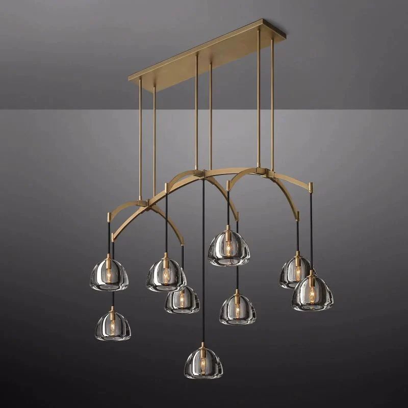 Crescent Linear Chandelier 54'' - thebelacan