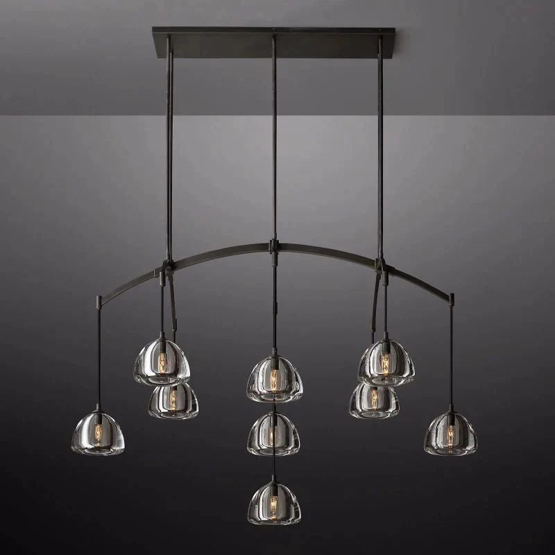 Crescent Linear Chandelier 54'' - thebelacan