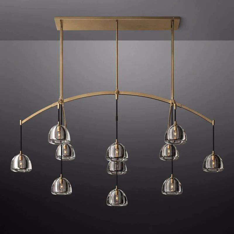 Crescent Linear Chandelier 72'' - thebelacan