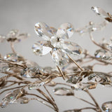 Crystal Flowers Fiore Linear Chandelier 51" 68" - thebelacan