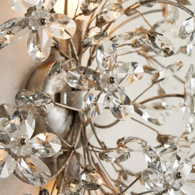 Crystal Flowers Fiore Wall Sconce - thebelacan