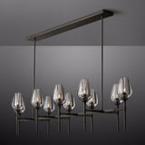 Crystal Tulip Linear Chandelier 65'' - thebelacan