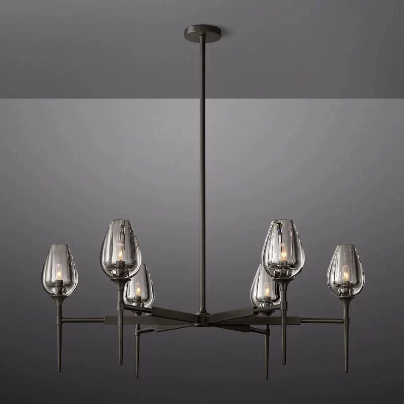 Crystal Tulip Round Chandelier 42” - thebelacan