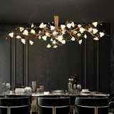 Flower Bloom Branch Brass Chandelier - thebelacan