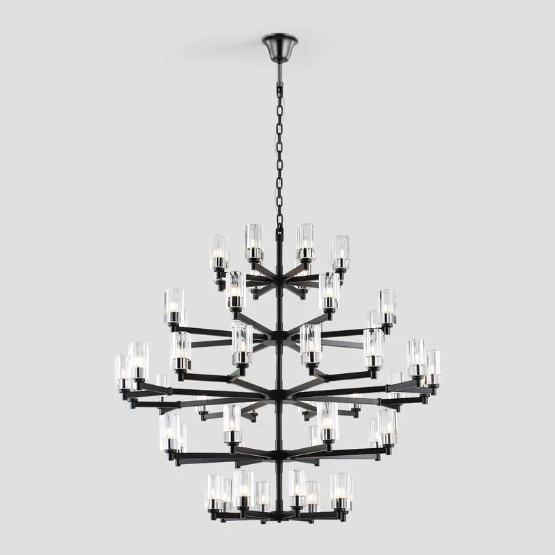 Foyer 5-Tier Crystal Chanderlier 70" W - thebelacan