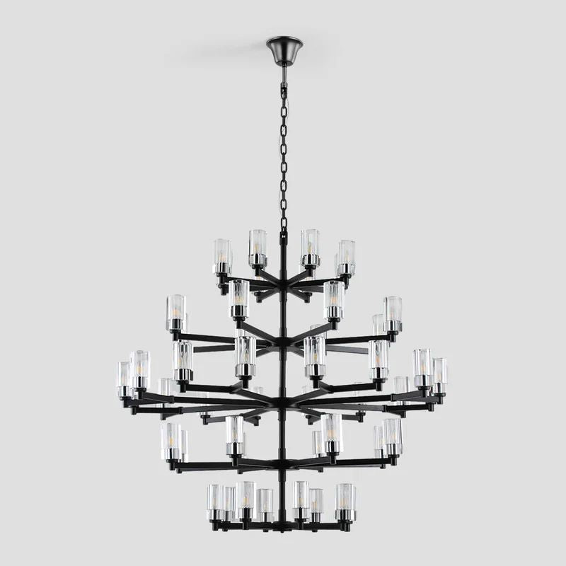 Foyer 5-Tier Crystal Chanderlier 70" W - thebelacan