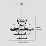 Foyer 5-Tier Crystal Chanderlier 70" W - thebelacan