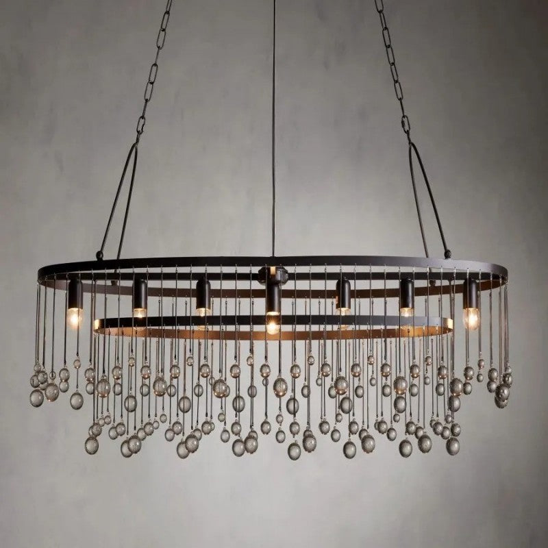 Gael Oval Chandelier 52"W - thebelacan