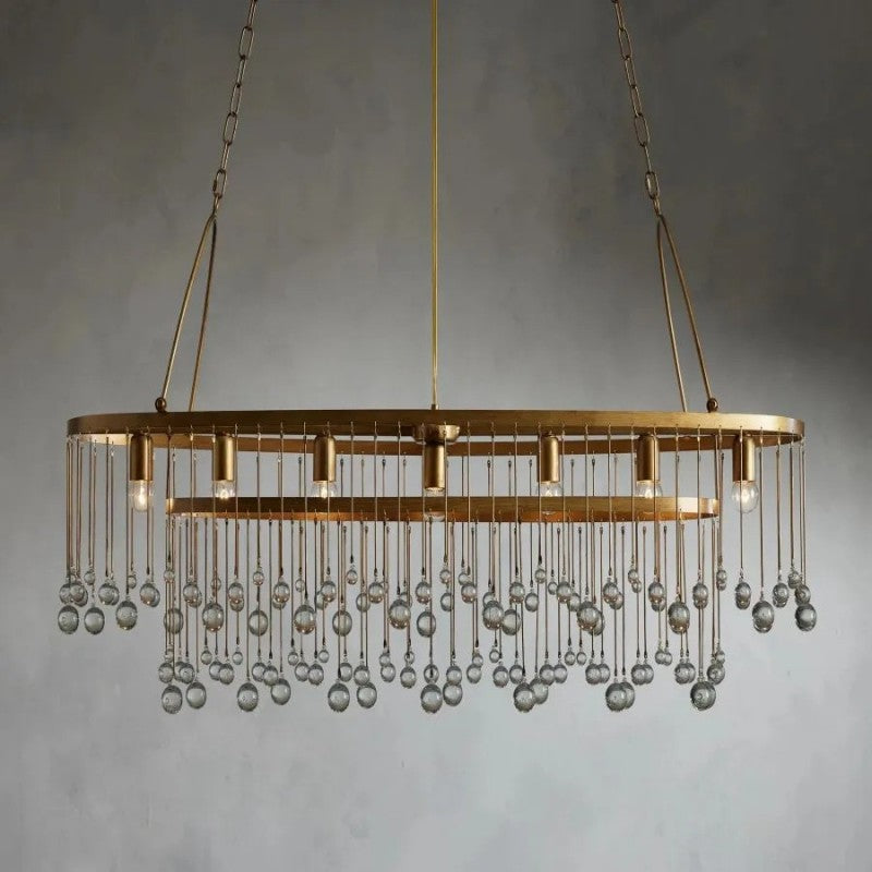 Gael Oval Chandelier 52"W - thebelacan