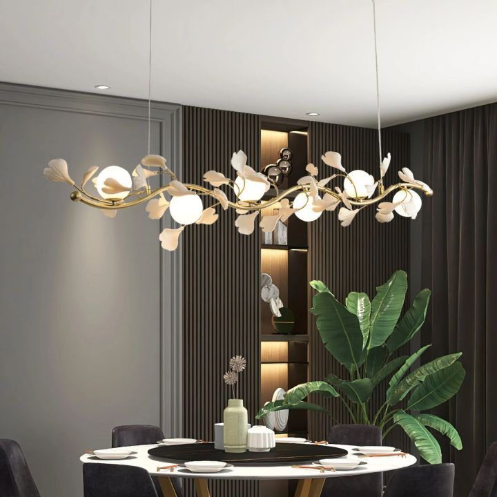 Gingko Glass Chandelier - thebelacan