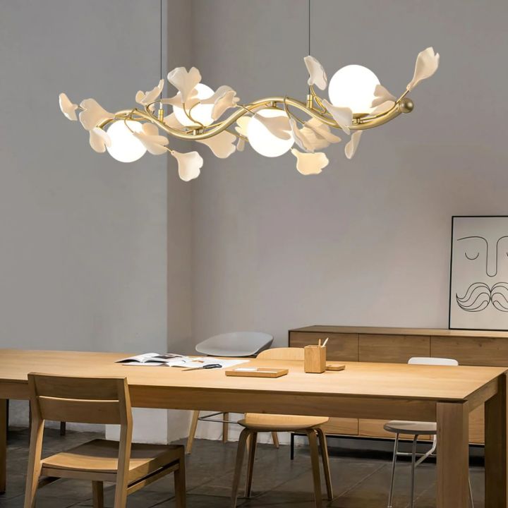 Gingko Glass Chandelier - thebelacan