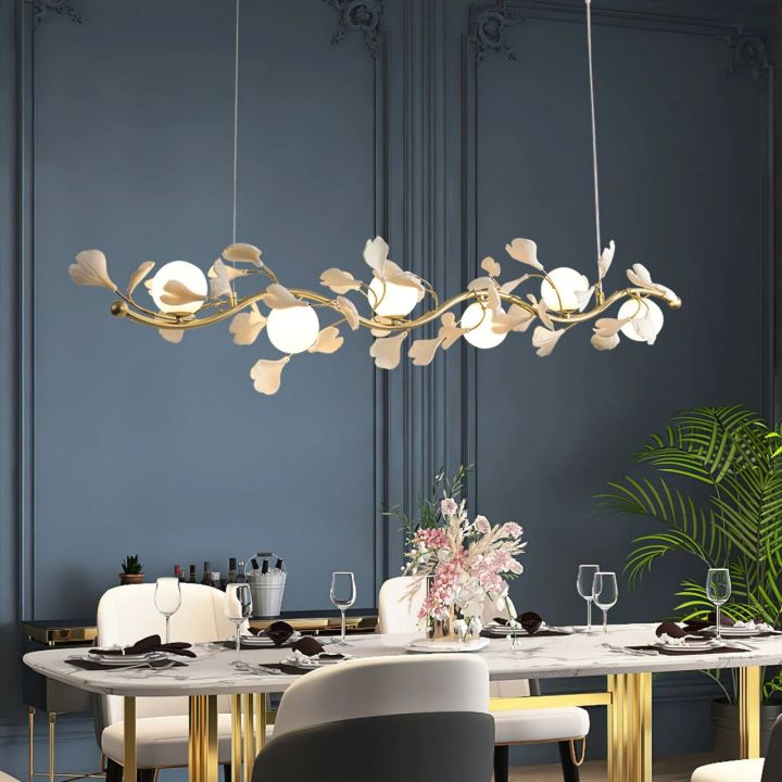 Gingko Glass Chandelier - thebelacan