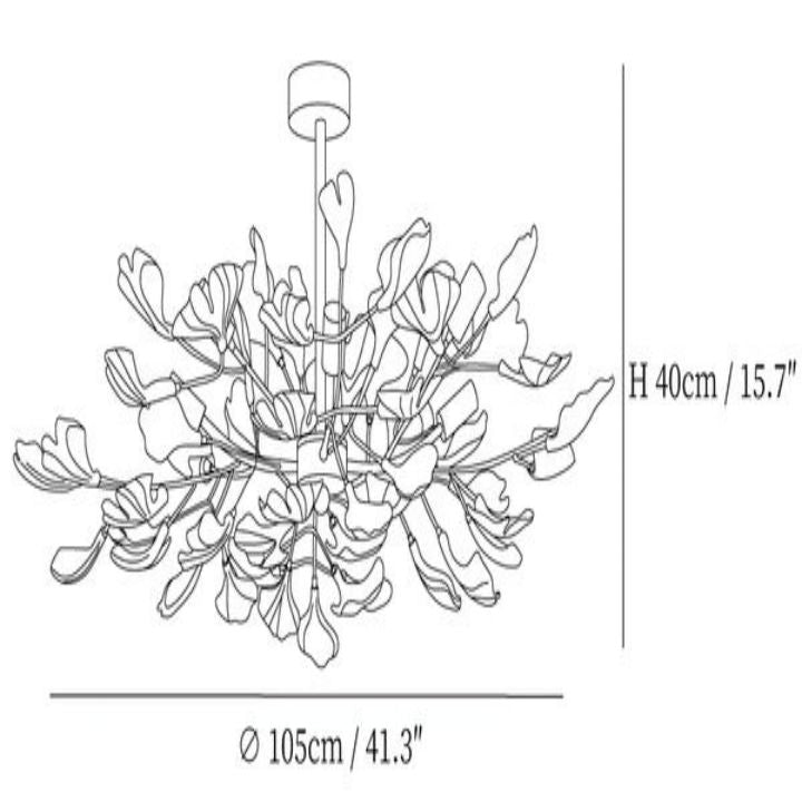 Gingko Luxury Chandelier Style A - thebelacan