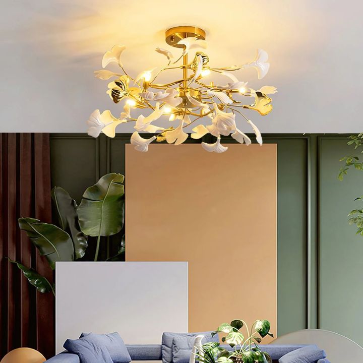 Gingko Luxury Chandelier Style B - thebelacan