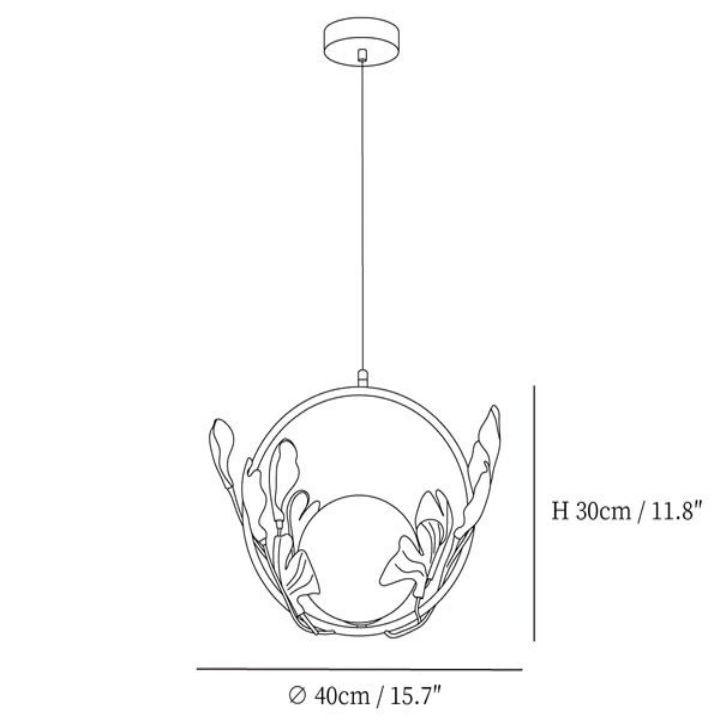 Gingko Pendant Lamp - thebelacan
